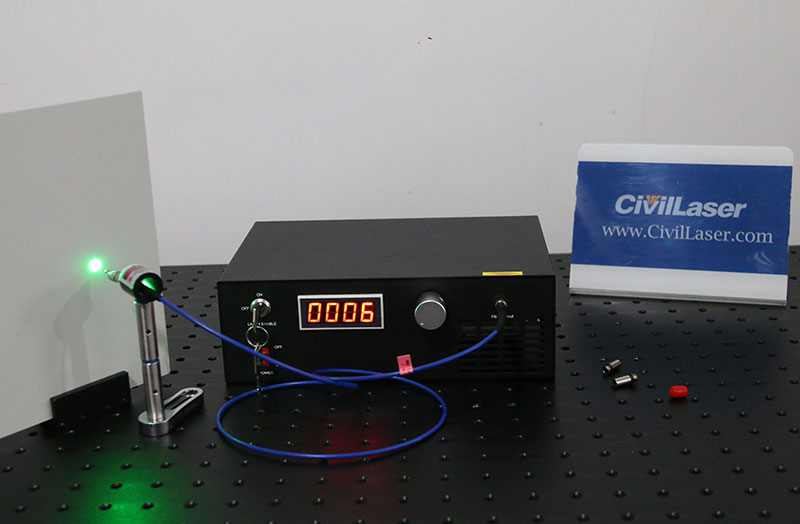 532nm 1~50mW 0.3nm Linewidth Green Laser System All-in-one Type